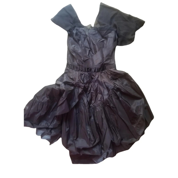 Balenciaga Black Asymmetrical Party Dress 38 Balenciaga Black Asymmetrical Party Dress 38